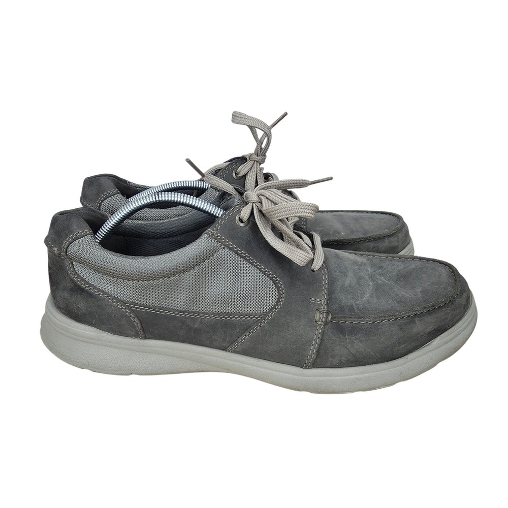 Clarks Cotrell Lane Sneakers Mens 14 M Gray Leather Oxford Casual Shoes Gorpcore
